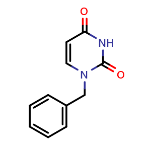 Chemical structure of 1-benzylpyrimidine-2,4(1H,3H)-dione , CAS 717-00-0, AChemBlock X203101