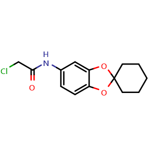 2-chloro-N-{spiro[1,3-benzodioxole-2,1''-cyclohexane]-6-yl}acetamide