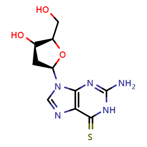 Chemical structure of 6-Thio-dG , CAS 789-61-7, AChemBlock X203148