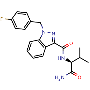 Chemical structure of AB-FUBINACA , CAS 1185282-01-2, AChemBlock X203150