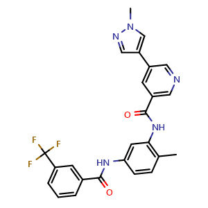 Chemical structure of CSF1R-IN-1 , CAS 2095849-04-8, AChemBlock X203192