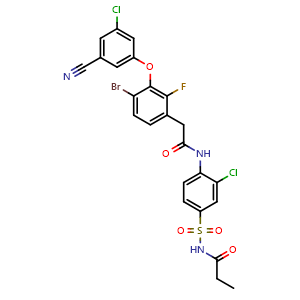Chemical structure of Elsulfavirine , CAS 868046-19-9, AChemBlock X203212