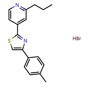 Chemical structure of Fatostatin HBr , CAS 298197-04-3, AChemBlock X203219