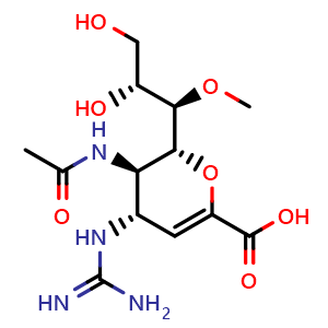Chemical structure of Laninamivir , CAS 203120-17-6, AChemBlock X203248