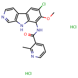 Chemical structure of ML 120B dihydrochloride , CAS 1782573-78-7, AChemBlock X203265