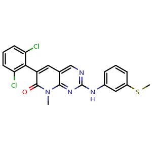 Chemical structure of PD173955 , CAS 260415-63-2, AChemBlock X203291