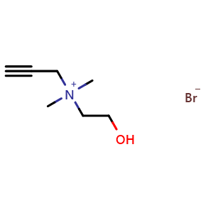 Chemical structure of propargylcholine bromide , CAS 111755-76-1, AChemBlock X203302