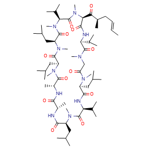 Chemical structure of PSC-833 , CAS 121584-18-7, AChemBlock X203303