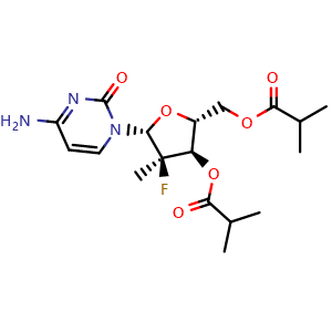 Chemical structure of RG 7128 , CAS 940908-79-2, AChemBlock X203309