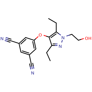 Chemical structure of UK-453061 , CAS 473921-12-9, AChemBlock X203347