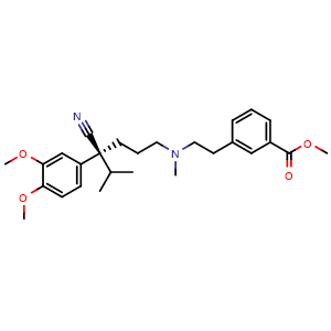Chemical structure of Etripamil , CAS 1593673-23-4, AChemBlock X203363