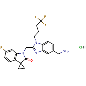 Chemical structure of Sisunatovir HCl , CAS 1903763-83-6, AChemBlock X203384
