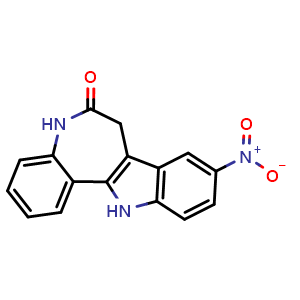 Chemical structure of Alsterpaullone , CAS 237430-03-4, AChemBlock X203411