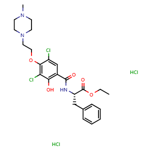 Chemical structure of JTE 607 dihydrochloride , CAS 188791-09-5, AChemBlock X203446
