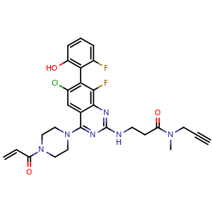 Chemical structure of ARS-1323-alkyne , CAS 2436544-27-1, AChemBlock X203447