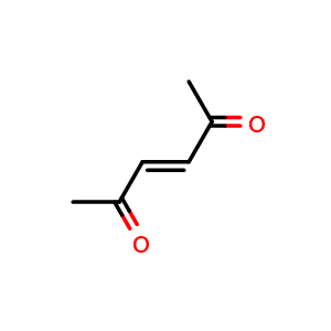 Chemical structure of trans-3-Hexene-2,5-dione , CAS 820-69-9, AChemBlock X203458