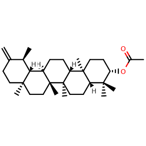 Chemical structure of Taraxasteryl acetate , CAS 6426-43-3, AChemBlock X203475