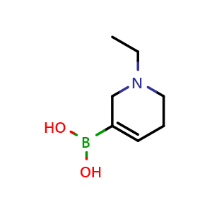 Chemical structure of (1-ethyl-1,2,5,6-tetrahydropyridin-3-yl)boronic acid , AChemBlock X203493