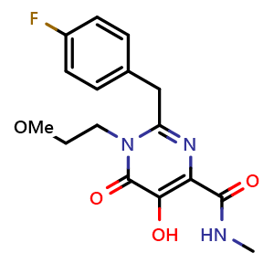 2-(4-fluorobenzyl)-5-hydroxy-1-(2-methoxyethyl)-N-methyl-6-oxo-1,6-dihydropyrimidine-4-carboxamide
