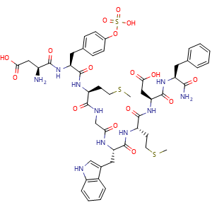 Chemical structure of Sincalide , CAS 25126-32-3, AChemBlock X203512