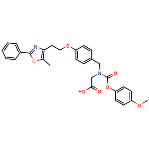 Chemical structure of muraglitazar , CAS 331741-94-7, AChemBlock X203518