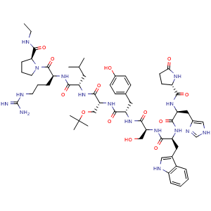 Chemical structure of Buserelin , CAS 57982-77-1, AChemBlock X203520