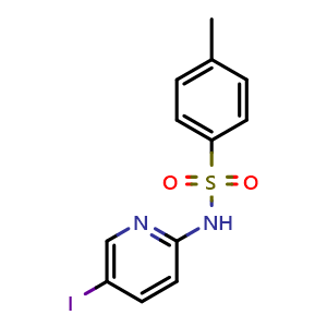 Chemical structure of N-(5-Iodo-Pyridin-2-Yl)-4-methyl-Benzenesulfonamide , CAS 209971-43-7, AChemBlock X203569