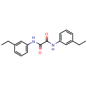 Chemical structure of N,N'-Bis(3-ethylphenyl)oxalamide , CAS 139291-79-5, AChemBlock X203593