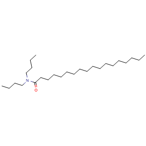 Chemical structure of N,N-dibutyl-Octadecanamide , CAS 5831-88-9, AChemBlock X203602