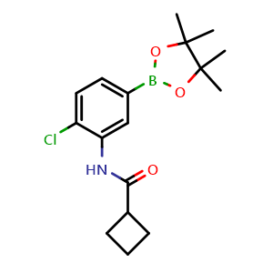 N-[2-chloro-5-(tetramethyl-1,3,2-dioxaborolan-2-yl)phenyl]cyclobutanecarboxamide