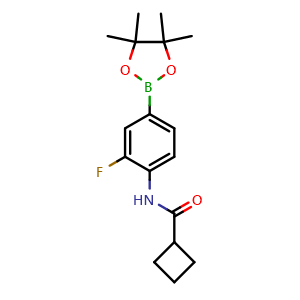 N-[2-fluoro-4-(tetramethyl-1,3,2-dioxaborolan-2-yl)phenyl]cyclobutanecarboxamide