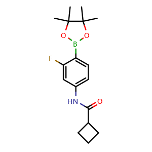 N-[3-fluoro-4-(tetramethyl-1,3,2-dioxaborolan-2-yl)phenyl]cyclobutanecarboxamide