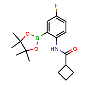 N-[4-fluoro-2-(tetramethyl-1,3,2-dioxaborolan-2-yl)phenyl]cyclobutanecarboxamide