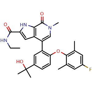 Chemical structure of ABBV-744 , CAS 2138861-99-9, AChemBlock X203714