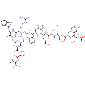 Chemical structure of Alpha-mSH , CAS 10466-28-1, AChemBlock X203716