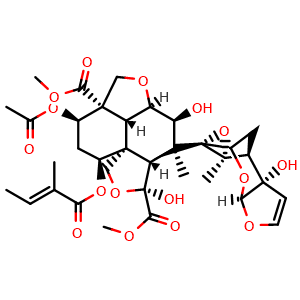 Chemical structure of Azadirachtin , CAS 11141-17-6, AChemBlock X203721