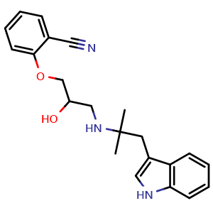 Chemical structure of Bucindolol , CAS 71119-11-4, AChemBlock X203731