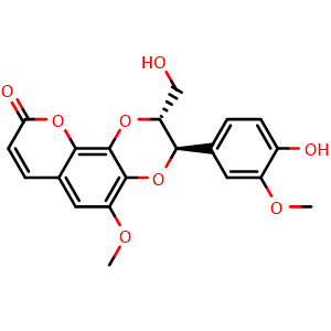 Chemical structure of Cleomiscosin A , CAS 76948-72-6, AChemBlock X203744