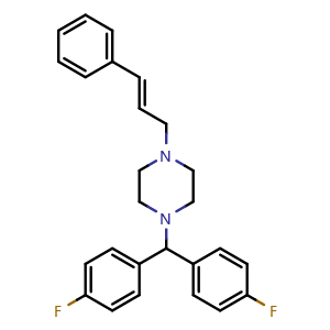 Chemical structure of Flunarizine , CAS 52468-60-7, AChemBlock X203759