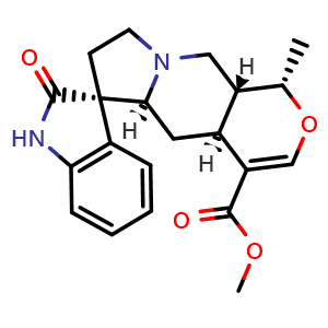 Chemical structure of Isomitraphylline , CAS 4963-01-3, AChemBlock X203777