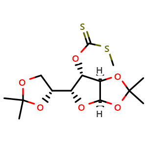 O-((3aR,5R,6S,6aR)-5-((R)-2,2-dimethyl-1,3-dioxolan-4-yl)-2,2-dimethyltetrahydrofuro[2,3-d][1,3]dioxol-6-yl) S-methyl carbonodithioate