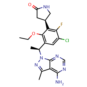 Chemical structure of Parsaclisib , CAS 1426698-88-5, AChemBlock X203803