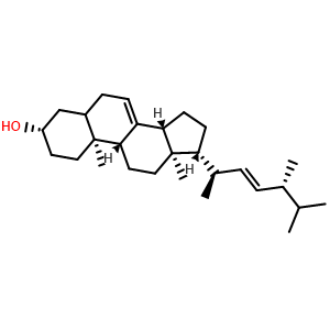 Chemical structure of Stellasterol , CAS 2465-11-4, AChemBlock X203826