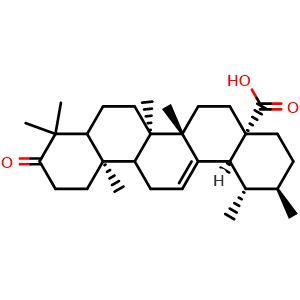 Chemical structure of Ursonic acid , CAS 6246-46-4, AChemBlock X203840