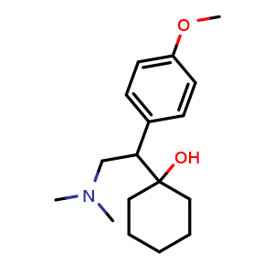 Chemical structure of Venlafaxine , CAS 93413-69-5, AChemBlock X203843