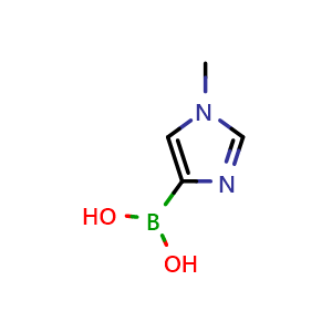 Chemical structure of (1-methyl-1H-imidazol-4-yl)boronic acid , CAS 957720-01-3, AChemBlock X203924