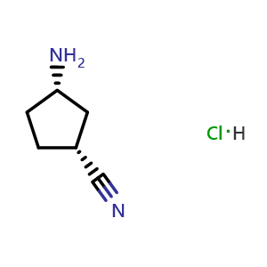 (1R,3S)-3-Aminocyclopentanecarbonitrile hydrochloride