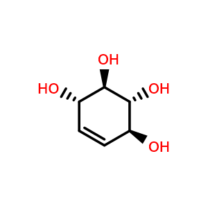 Chemical structure of (1S,2R,3R,4S)-cyclohex-5-ene-1,2,3,4-tetraol , CAS 25348-64-5, AChemBlock X203944