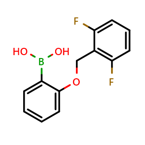 Chemical structure of (2-((2,6-difluorobenzyl)oxy)phenyl)boronic acid , CAS 2246698-24-6, AChemBlock X203952