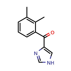 Chemical structure of (2,3-Dimethylphenyl)(4-imidazolyl)methanone , CAS 91874-85-0, AChemBlock X203970